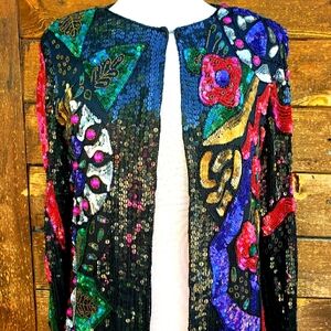 Vintage 1980s Joseph Le Bon Sequined Jacket